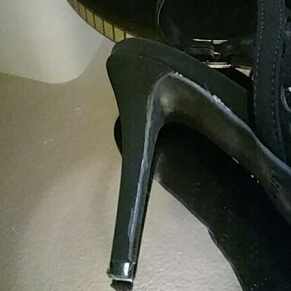 🌹 Black Stiletto Heels 👠 Open Slingback 🌹 - Picture 6 of 6